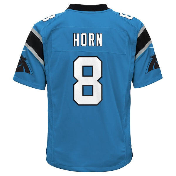 Jaycee Horn Carolina Panthers Nike Youth Game Jersey - Blue/White - Image 4