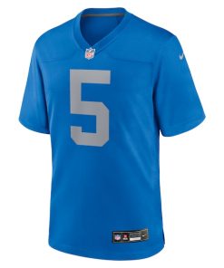 Alternative view of David Montgomery Detroit Lions Nike Alternate Game Jersey -  Blue