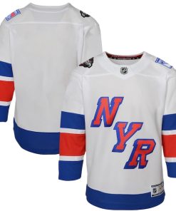 New York Rangers Youth 2024 NHL Stadium Series Premier Jersey?¨C White