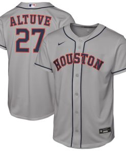 Jose Altuve Houston Astros Nike Youth Road Replica Jersey - Gray