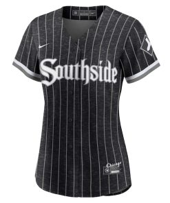 Alternative view of Tim Anderson Chicago White Sox Nike Women's City Connect Replica Player Jersey - Black