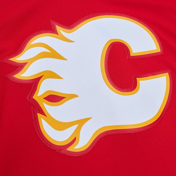 Theoren Fleury Calgary Flames 1988/89 Blue Line Player Jersey - Red - Image 4