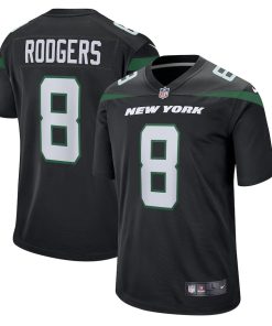 Aaron Rodgers New York Jets Nike Game Jersey - Black