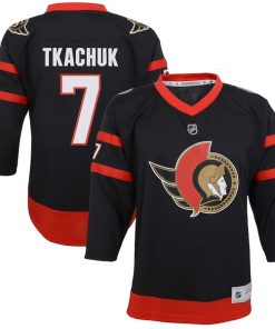 Brady Tkachuk Ottawa Senators Youth 2020/21 Home Replica Player Jersey - Black