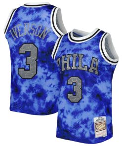Allen Iverson Philadelphia 76ers 1996/97 Galaxy Swingman Jersey - Royal