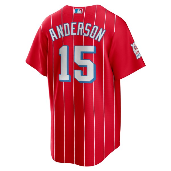 Brian Anderson Miami Marlins Nike City Connect Replica Player Jersey - Red - Image 3