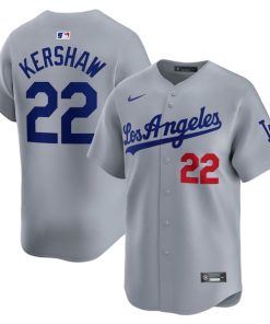 Clayton Kershaw Los Angeles Dodgers Nike Away Limited Player Jersey - Gray
