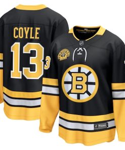 Charlie Coyle Boston Bruins  100th Anniversary Premier Breakaway Player Jersey - Black