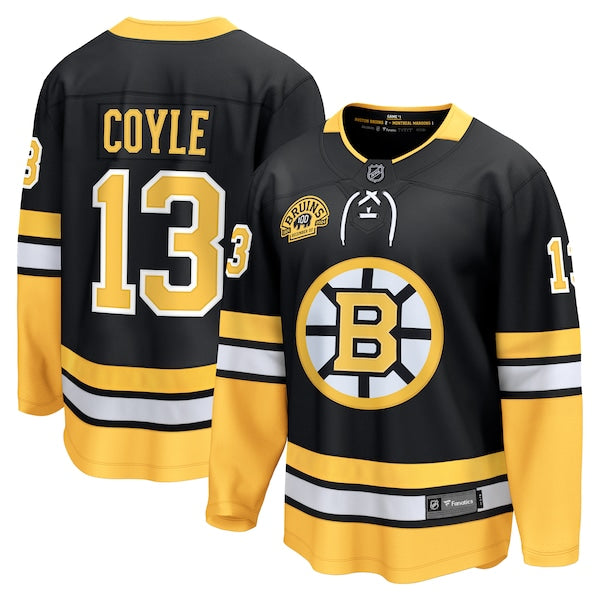Charlie Coyle Boston Bruins 100th Anniversary Premier Breakaway Player Jersey - Black