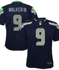 Kenneth Walker III Seattle Seahawks Nike Youth Team Game Jersey - College Navy