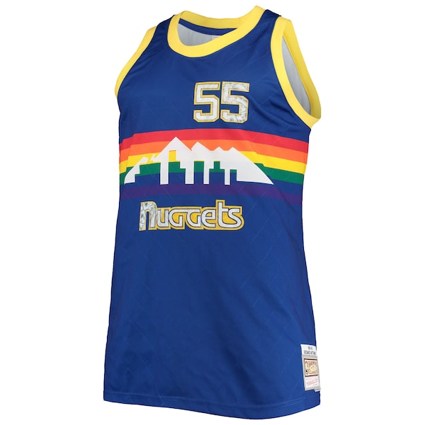 Dikembe Mutombo Denver Nuggets Big & Tall 1991/92 NBA 75th Anniversary Diamond Swingman Jersey - Blue - Image 2