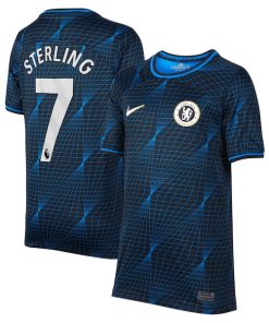 Raheem Sterling Chelsea Nike Youth 2023/24 Away Stadium Replica Player Jersey - Navy