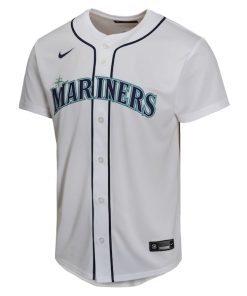 Alternative view of Seattle Mariners Nike Youth Home Game Jersey - White
