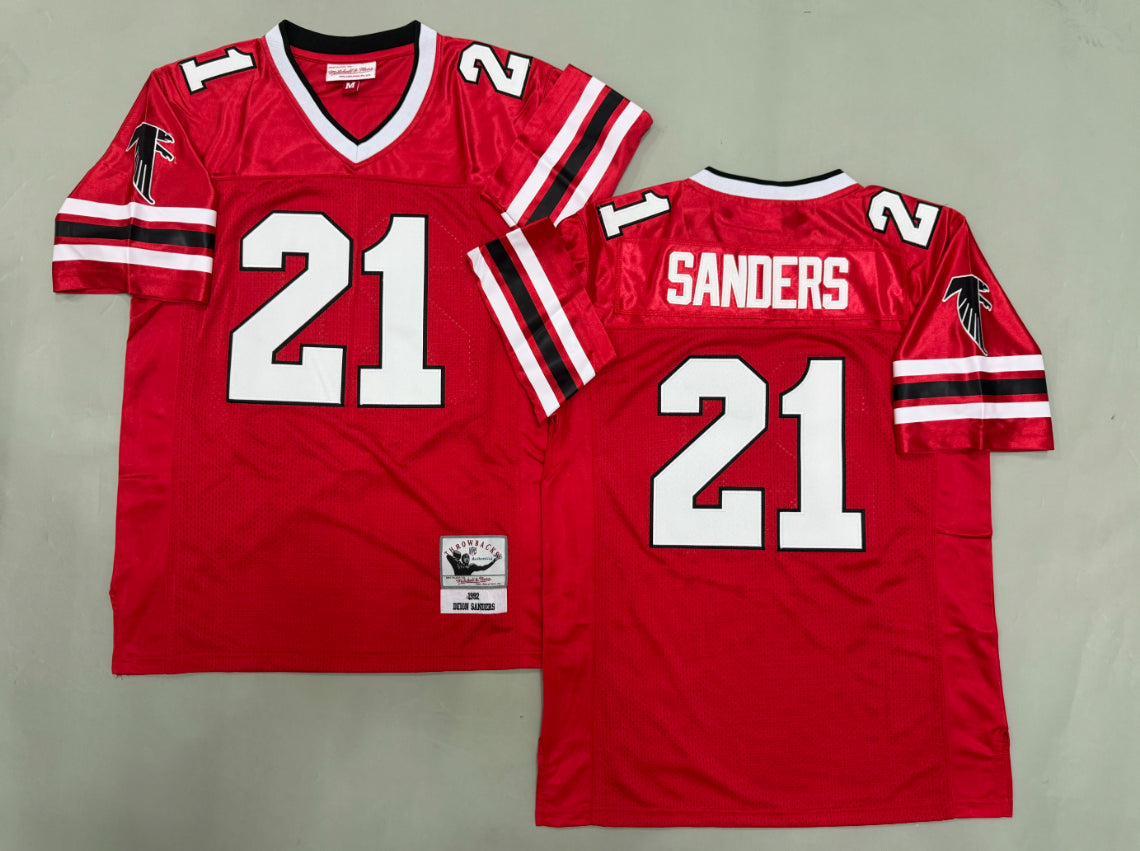 Deion Sanders Atlanta Falcons Authentic Throwback Retired Player Jersey