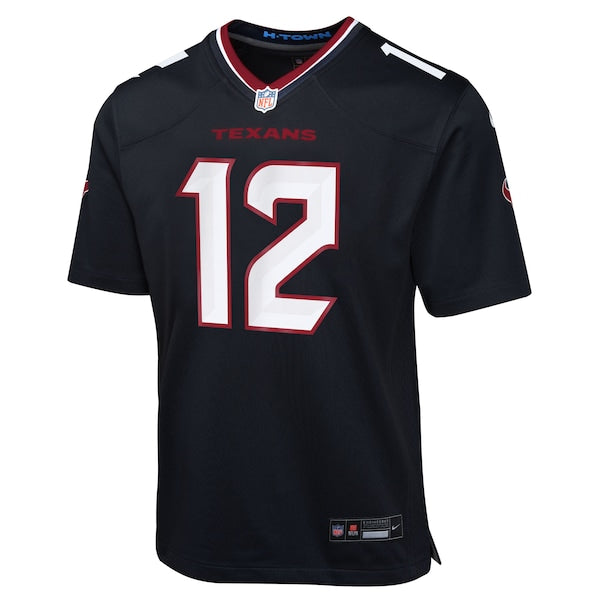 Nico Collins Houston Texans Nike Youth Team Game Jersey - Navy - Image 2