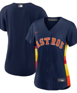 Houston Astros Nike Women's Alternate Replica Team Jersey - Navy