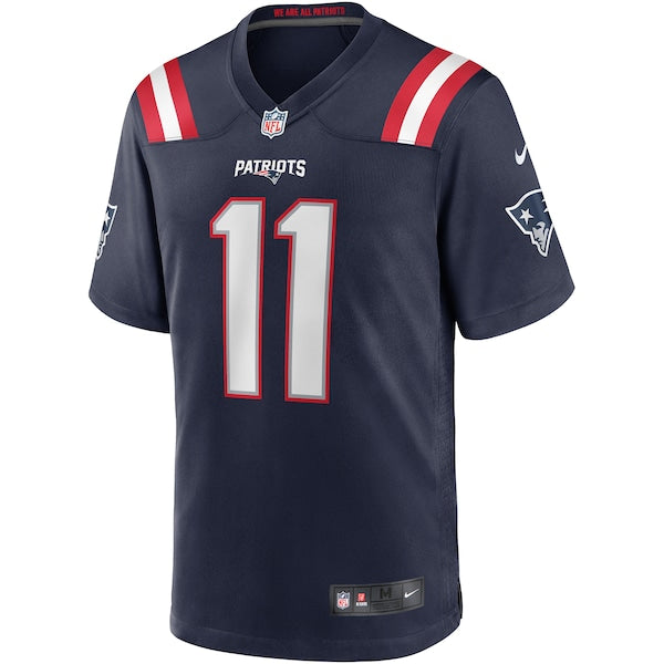 Drew Bledsoe New England Patriots Nike Game Retired Player Jersey - Navy/Red - Image 3