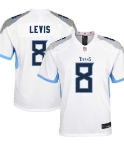 Alternative view of Will Levis Tennessee Titans Nike Youth Player Game Jersey - White