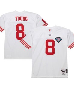 Steve Young San Francisco 49ers 1994  Authentic Throwback Retired Player Jersey - White