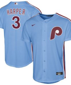 Bryce Harper Philadelphia Phillies Nike Youth Alternate Replica Jersey - Light Blue