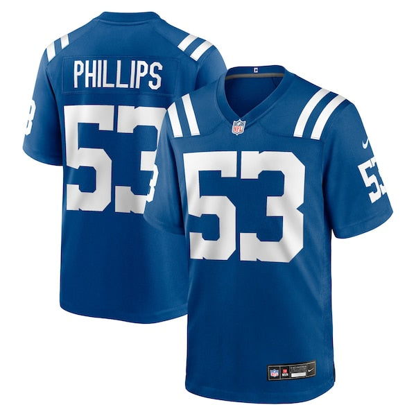 Jacob Phillips Indianapolis Colts Nike Team Game Jersey - Royal - Image 2