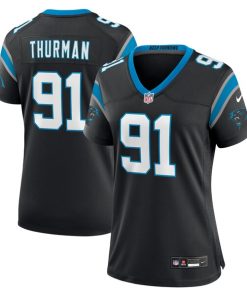 Nick Thurman Carolina Panthers Nike Women's Team Game Jersey -  Black