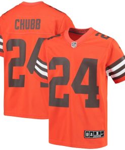 Nick Chubb Cleveland Browns Nike Youth Inverted Team Game Jersey - Orange