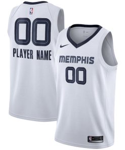 Memphis Grizzlies Nike 2020/21 Swingman Custom Jersey - Association Edition - White
