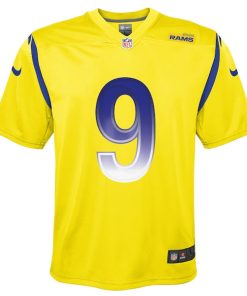 Alternative view of Matthew Stafford Los Angeles Rams Nike Youth Inverted Game Jersey - Gold