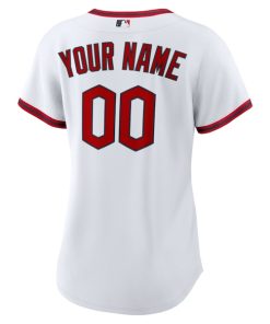Alternative view of Cleveland Guardians Nike Women's Home Custom Replica 2.0 Jersey - White