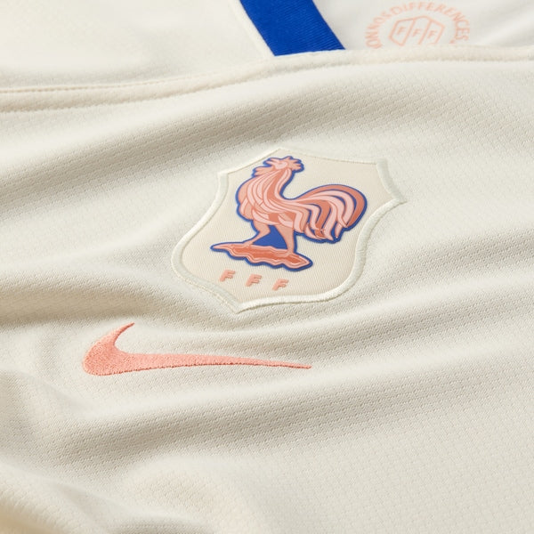 France National Team Nike Women's 2025/26 Away Replica Jersey - Cream - Image 2
