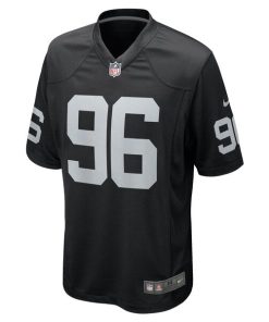 Alternative view of Isaac Rochell Las Vegas Raiders Nike Team Game Jersey -  Black