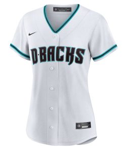 Alternative view of Arizona Diamondbacks Nike Women's Home Replica Custom Jersey - White