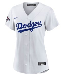 Alternative view of Shohei Ohtani Los Angeles Dodgers Nike Women's 2024 World Series Champions Home Japanese Characters Replica Player Jersey - White