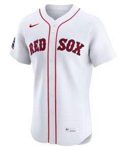 Alternative view of Boston Red Sox Nike Home Sponsor Patch Elite Jersey - White