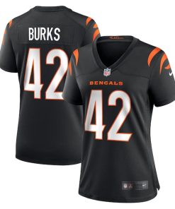 Alternative view of Oren Burks Cincinnati Bengals Nike Women's Team Game Jersey -  Black