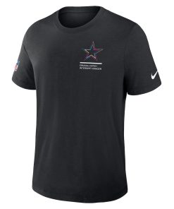 Alternative view of Dallas Cowboys Nike 2025 NFL Crucial Catch Tri-Blend Dri-FIT T-Shirt - Black