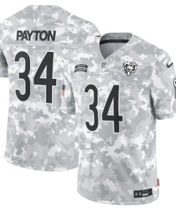 Walter Payton Chicago Bears Nike 2024 Salute to Service Retired Player Limited Jersey - Arctic Camo