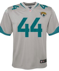Alternative view of Travon Walker Jacksonville Jaguars Nike Youth Inverted Game Jersey - Silver