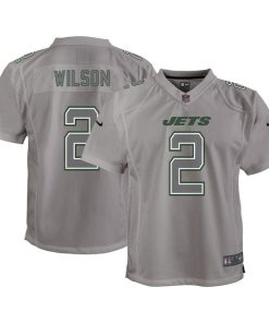 Zach Wilson New York Jets Nike Youth Atmosphere Game Jersey - Gray