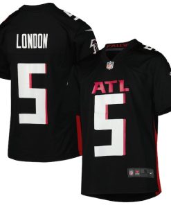 Drake London Atlanta Falcons Nike Youth Game Jersey - Black