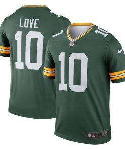Alternative view of Jordan Love Green Bay Packers Nike  Legend Player Performance Top - Green/Navy