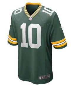 Alternative view of Jordan Love Green Bay Packers Nike Game Jersey - Green