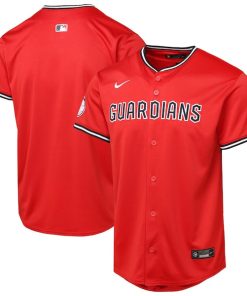 Cleveland Guardians Youth Alternate 2 Limited Jersey - Red/Cobalt