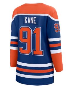 Alternative view of Evander Kane Edmonton Oilers  Women's 2025 Stanley Cup Final Home Breakaway Jersey - Royal