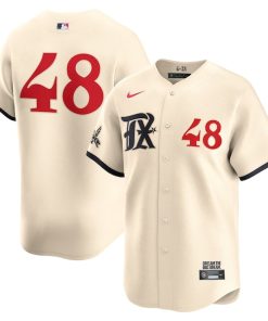 Jacob deGrom Texas Rangers Nike City Connect Limited Player Jersey - Natural
