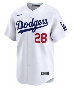 Alternative view of J.D. Martinez Los Angeles Dodgers Nike Home Limited Player Jersey - White