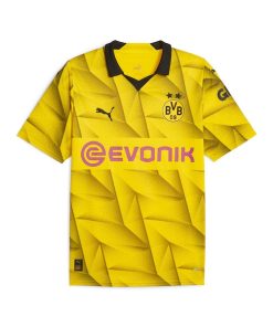 Alternative view of Borussia Dortmund Puma 2023/24 Third Replica Jersey - Yellow