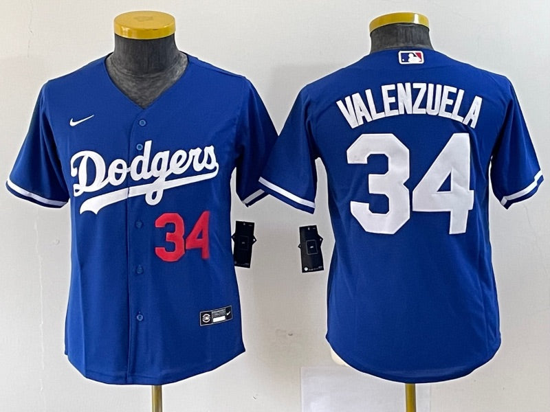 Fernando Valenzuela Los Angeles Dodgers Nike Jersey - Royal - Image 2