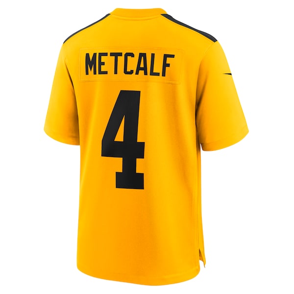 DK Metcalf Pittsburgh Steelers Nike Alternate 1933 Throwback Game Jersey - Gold/Black - Image 4